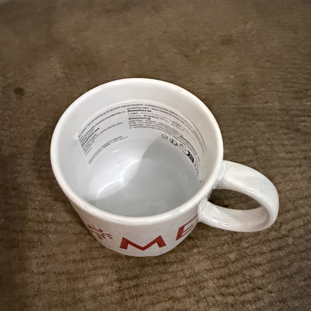 Disney Iridescent White Mug Home with Red Peppermint Design - Picture 5 of 6